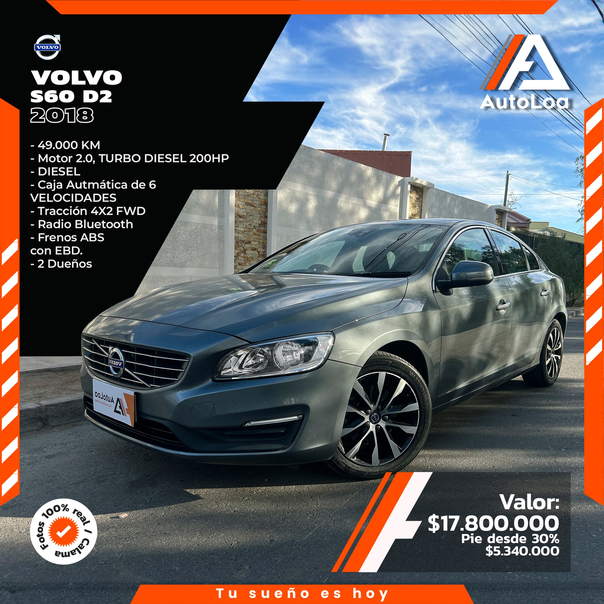 VOLVO S60 D2 TURBO DIESEL 2018