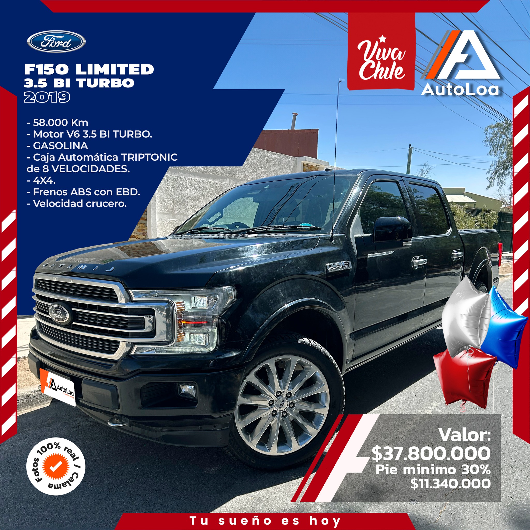 FORD F150 LIMITED 3.5 V6 2019