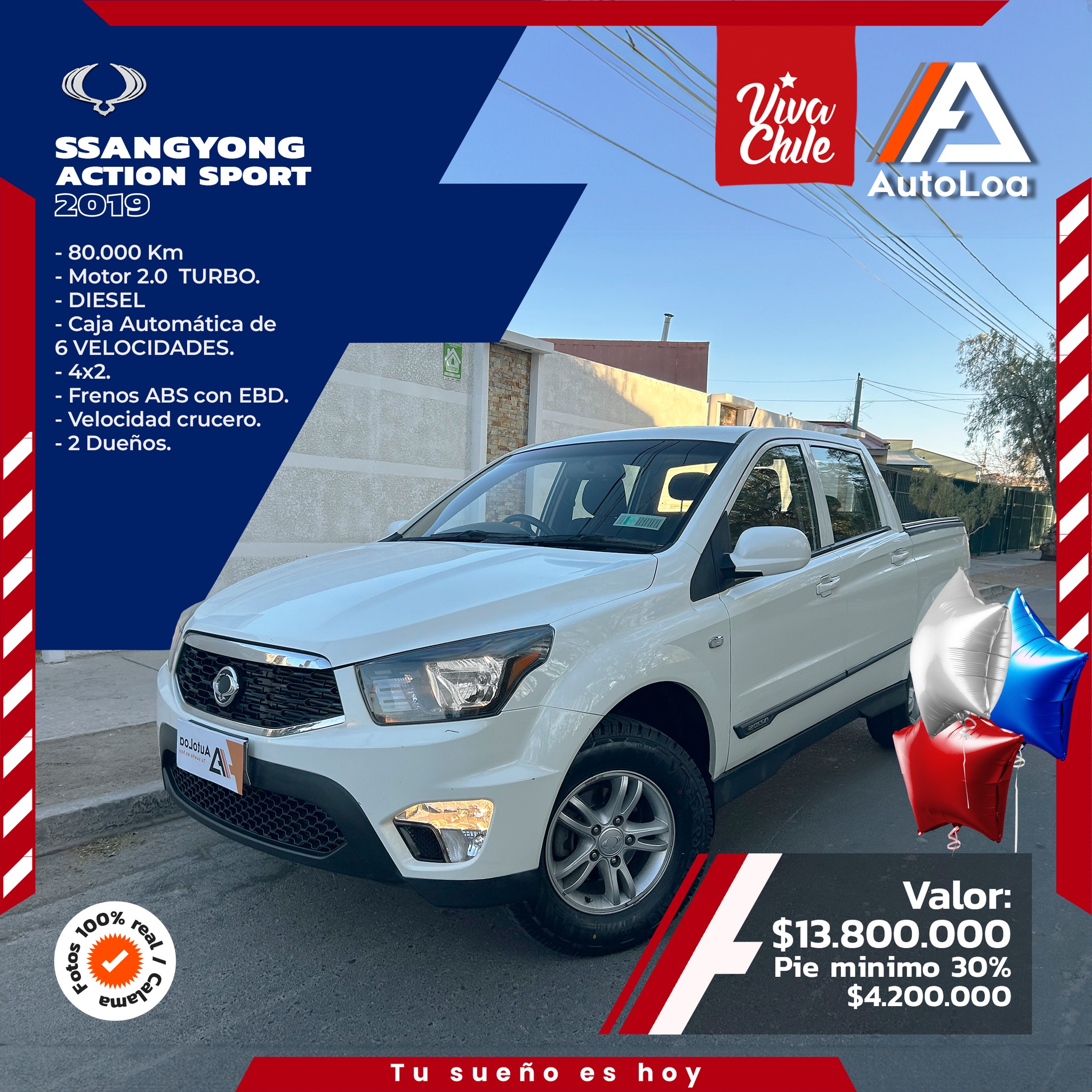 SSANGYONG ACTION SPORT 4X2 2019