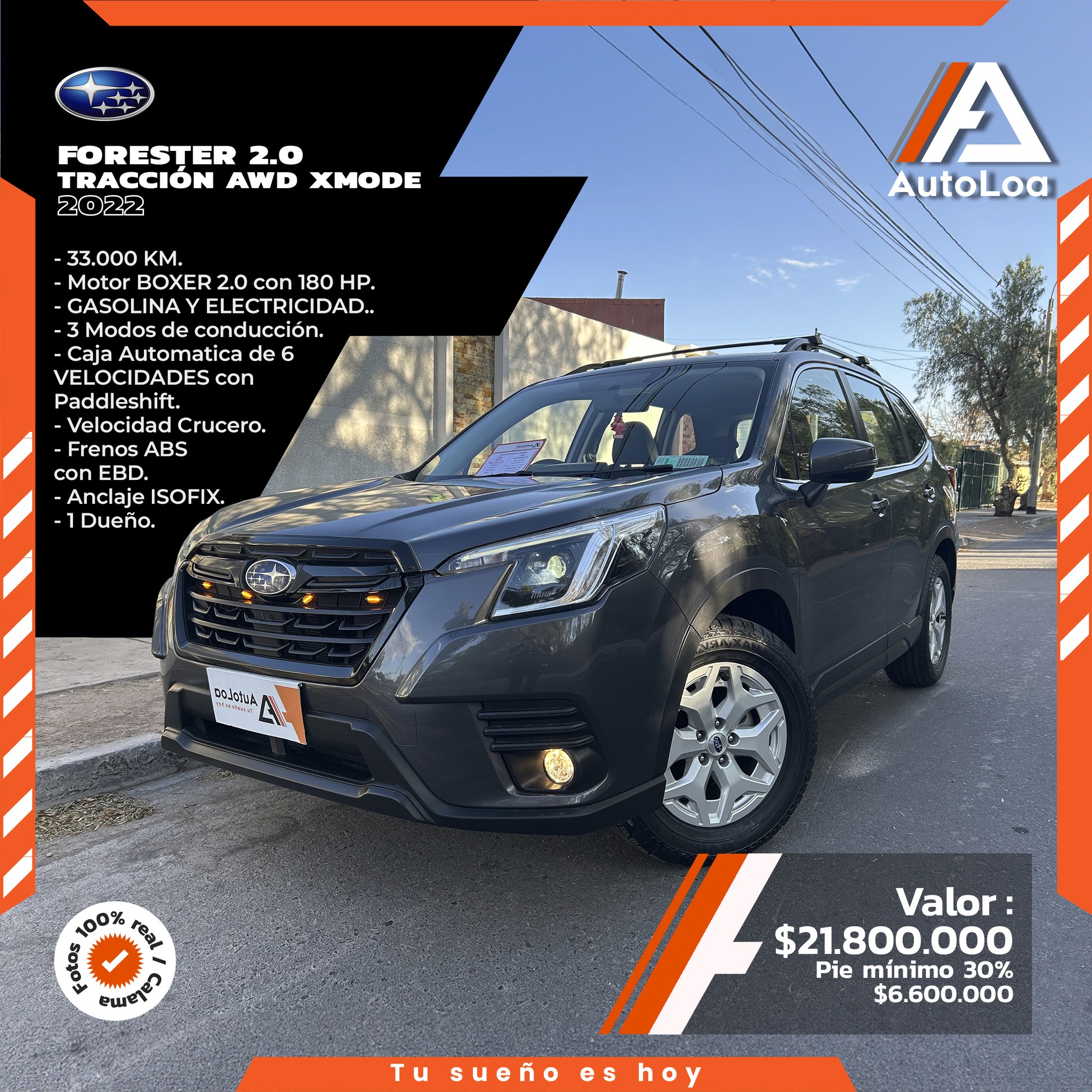 SUBARU FORESTER CVT X AWD 2022