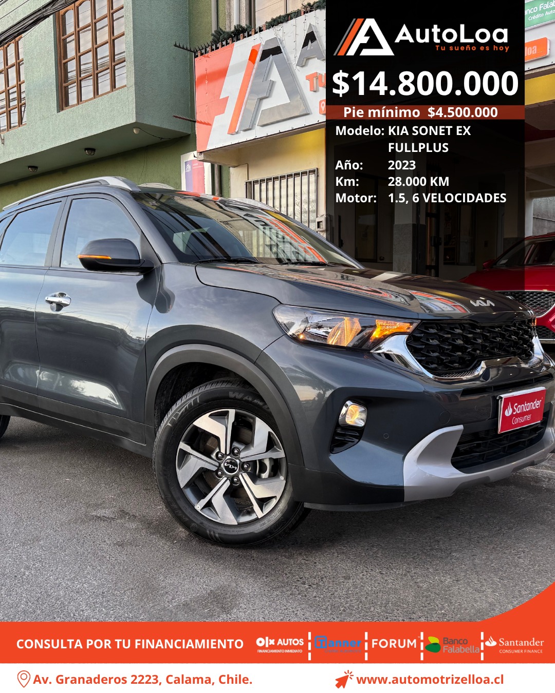 KIA SONET EX FULL PLUS 2023