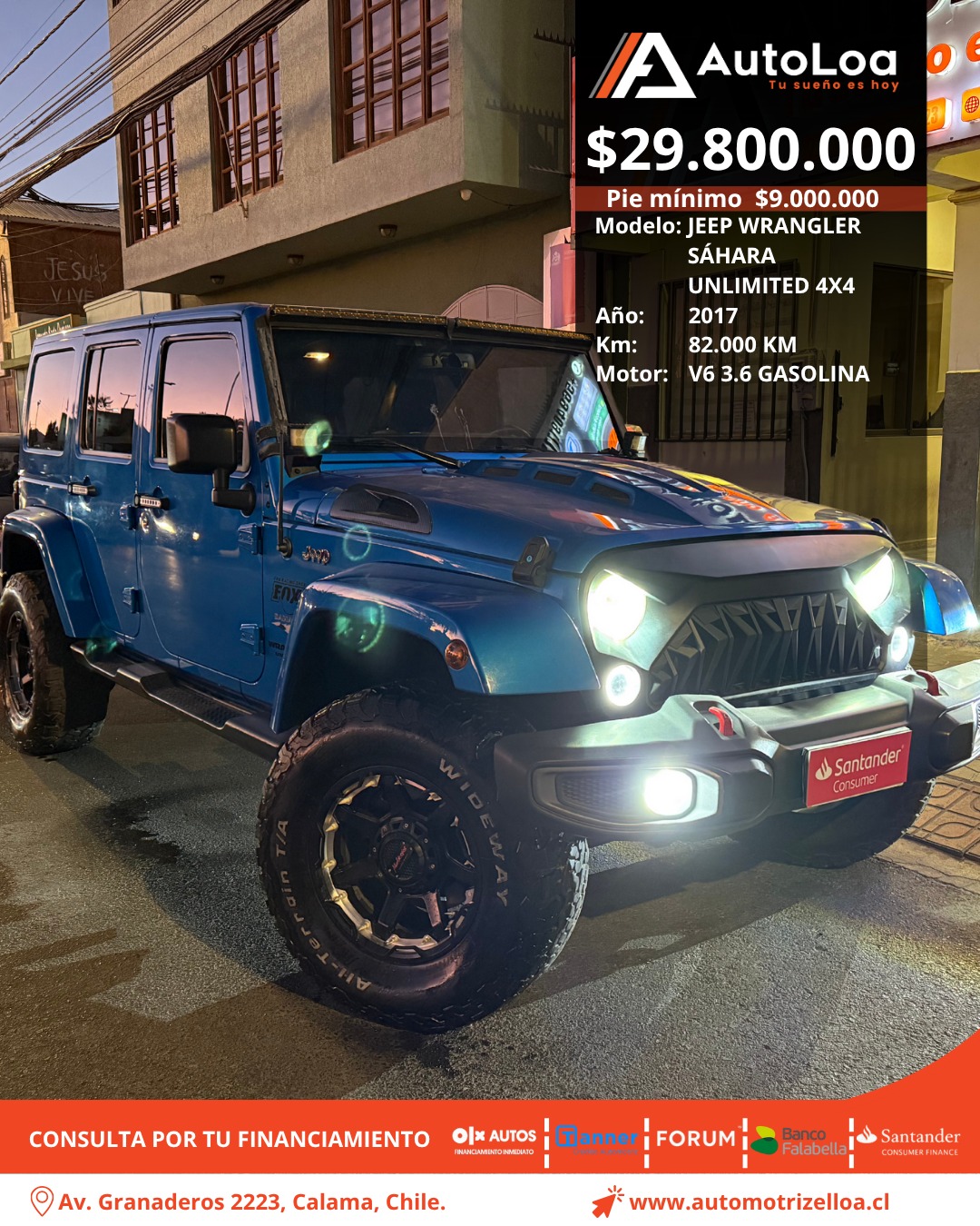 JEEP WRANGLER SAHARA UNLIMITED 2017