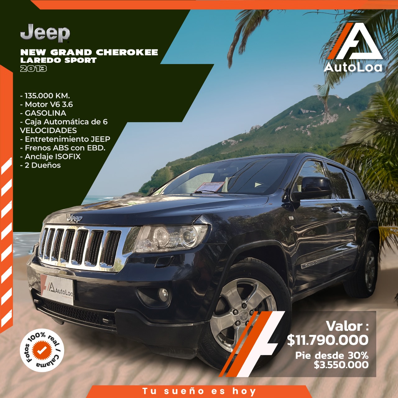 JEEP NEW GRAND CHEROKEE LAREDO SPORT V6 3.6 2011